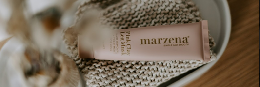 Marzena pink clay leg mask