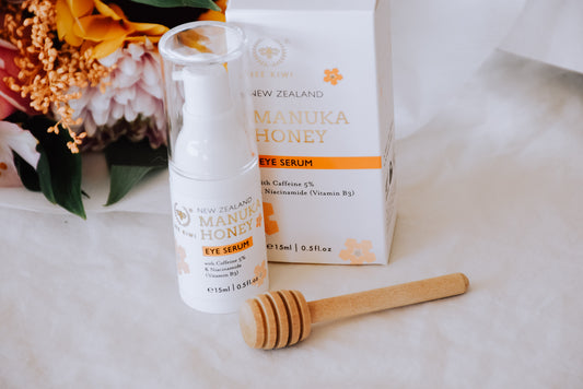 Manuka Honey Eye Serum 15ml Caffeine 5% & Niacinamide (Vitamin B3)